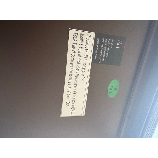 Restoration Hardware Padua Console Table – 60” Brown Oak Finish For Sale - Image 11 of 14