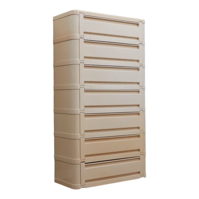 Model 4963 Modular Storage System by Olaf von Bohr for Kartell, 1970s, Set of 7 For Sale