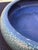 1910s Arts & Crafts Hampshire Pottery Blue & Green Matte "Peacock" Glaze Bulb Bowl For Sale - Image 14 of 17
