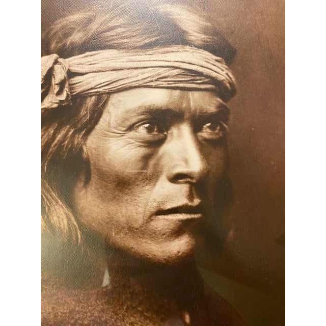 Native American Edward S. Curtis "Zuni Governor" Photograph Native American Southwest 1975 Print For Sale - Image 3 of 7