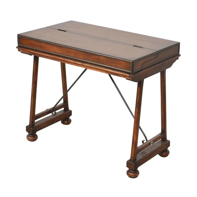 Early 21st Century Theodore Alexander Baroque Style Tressle Desk For Sale - Image 5 of 12
