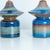 1960s Blue Tiered Silhouette Ceramic Table Lamps from Soholm, Denmark, 1960s, Set of 3 For Sale - Image 5 of 10