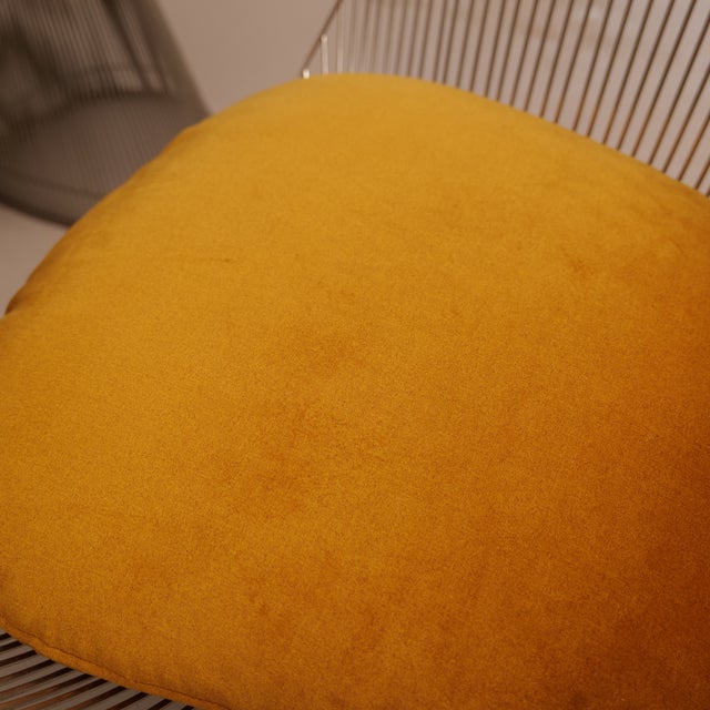 Vintage Nickel Warren Platner Dining Set from Knoll Inc. / Knoll International, 1970s, Set of 7 For Sale - Image 4 of 9