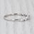 Silver 0.23ctw Diamond Wedding Band 14k White Gold Size 7.25 Stackable Anniversary Ring, Size 7.25 For Sale - Image 8 of 8