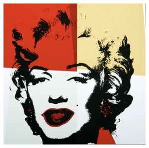 Sunday B. Morning after Andy Warhol, Golden Marilyn 38, Silkscreen Print