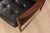 Wood Scandinavian 3-Seater Sofa in Wood and Black Leather, 1960s For Sale - Image 7 of 12