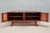 Italian Modern Walnut and Leather Sideboard with Undulating Cornice, 1950s For Sale - Image 14 of 16