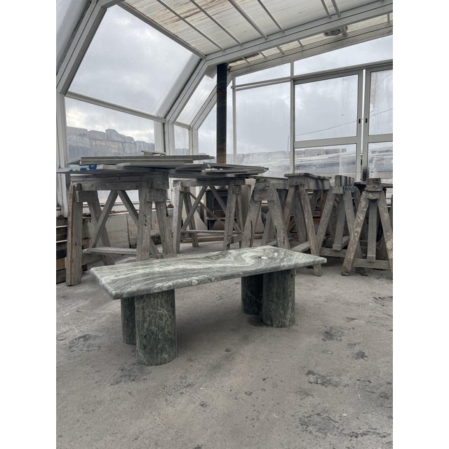 Green Marble Rectangle Coffee Table by My Habitat Design For Sale - Image 6 of 8