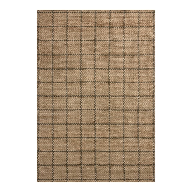 Chris Loves Julia x Loloi Fletcher Natural / Olive 5'-0" x 7'-6" Area Rug For Sale
