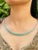 Square Shape Emerald With Diamonds Tennis Necklace in 18 Karat White Gold For Sale - Image 4 of 8