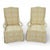 A beautiful pair of skirted armchairs designed by Oscar De La Renta for Century Furniture. The carved wood arms feature a...