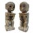 Oceanic Carved Wood Figures - Set of 2 For Sale