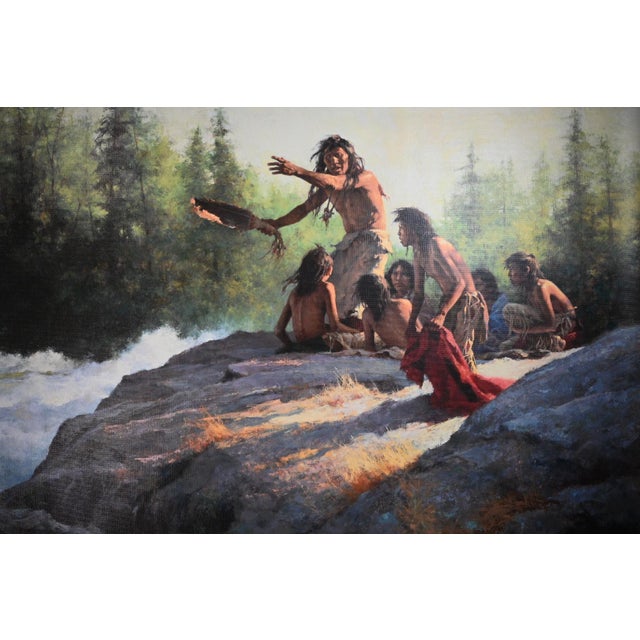 “Mystery of the Underwater People” by renowned Western artist Howard Terpning, issued by The Greenwich Workshop as a...
