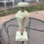 This a pretty little slag glass lamp by the company Akro Agate that was made during the Depression, 1930’s. It is beige...