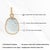 Luminous 1.97ct Faceted Aquamarine Pendant 14k Gold Charm for Mom For Sale - Image 11 of 15