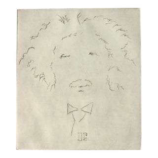 "E" Albert Einstein Portrait #10 by Lilya Vorobey For Sale