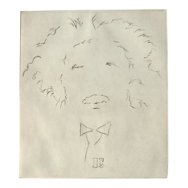 "E" Albert Einstein Portrait #10 by Lilya Vorobey For Sale