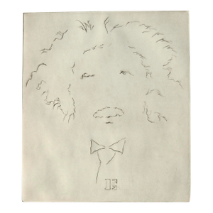 "E" Albert Einstein Portrait #10 by Lilya Vorobey