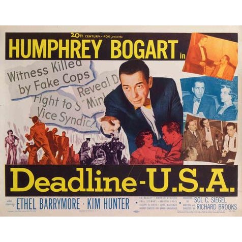 1950s Vintage 20th Century-Fox Deadline – U.S.A Poster Collage, 1952 For Sale - Image 5 of 5