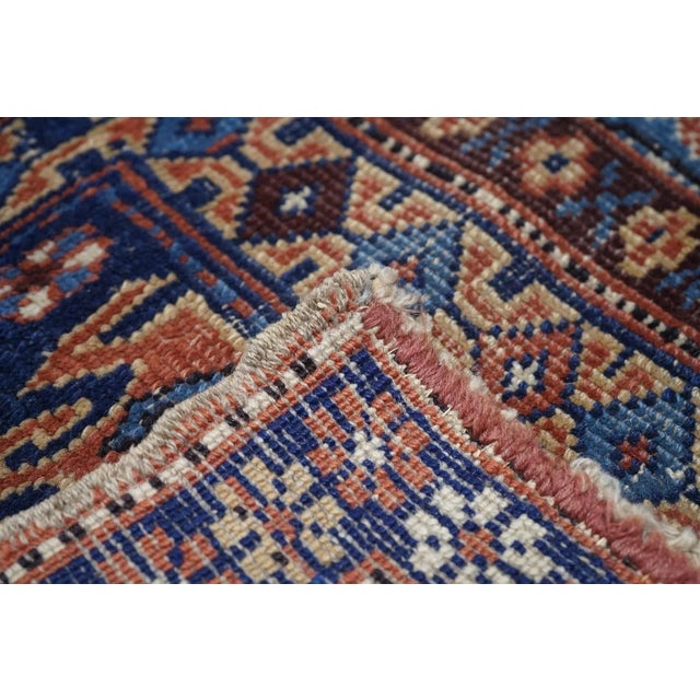 Antique Caucasian Rug 5'5'' x 7'5'' For Sale In New York - Image 6 of 7