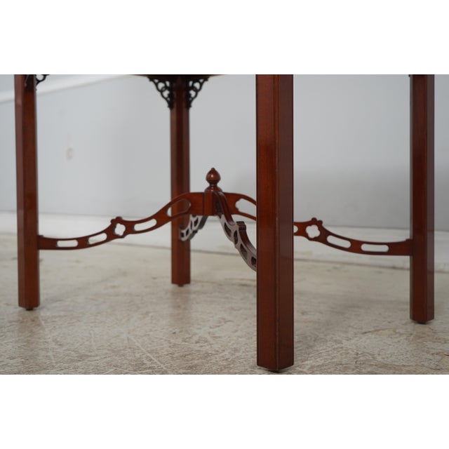 Kindel Furniture Kindel Chippendale Mahogany Tea Table For Sale - Image 4 of 15