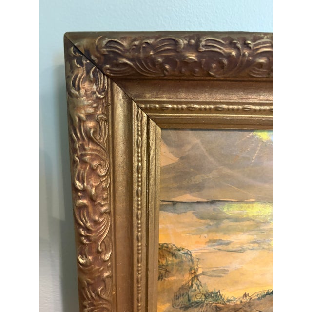 1960s Artwork by Merwin Richard Altfeld 1966 Original Malibu California Mixed-Media Painting For Sale - Image 5 of 15
