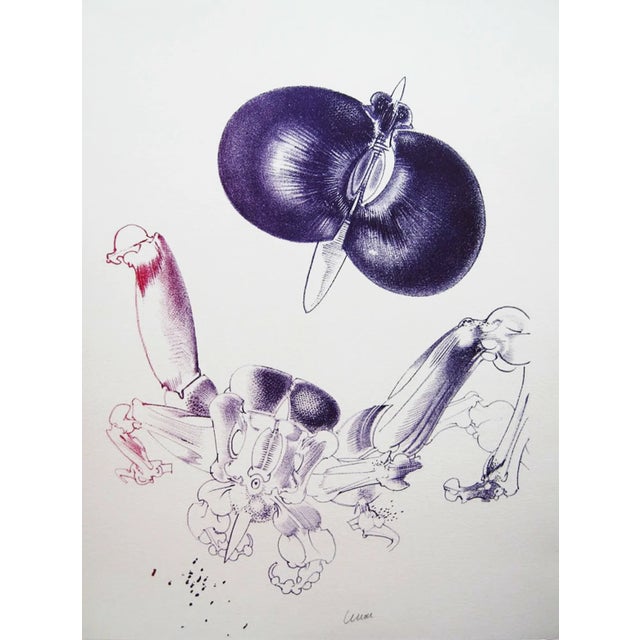 Artist: François Lunven Country: France Title: Poete aux interstices Medium: Original Lithograph Marks: Hand-Signed in...