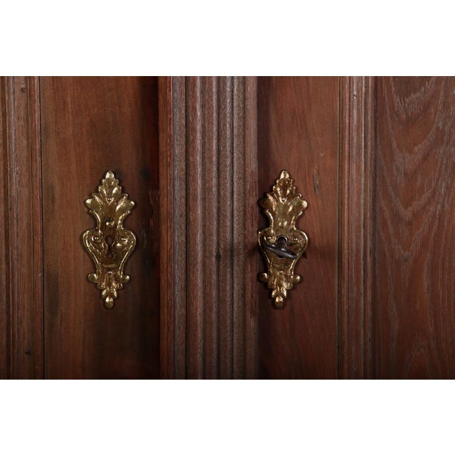 Small Antique Baroque Cabinet in Oak, 1780 For Sale - Image 12 of 18