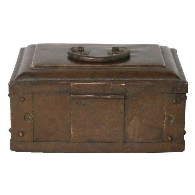 English 19th Century Small Indian Cast Brass Spice Box or Tea Caddy For Sale - Image 3 of 5