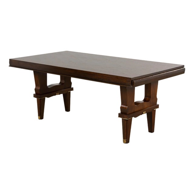 1930s French Parisian Art Deco Rosewood Dining Table For Sale