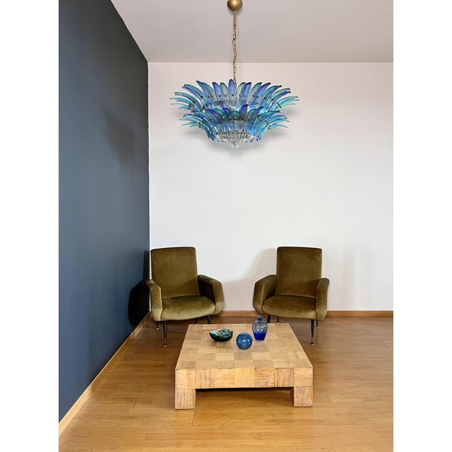 Murano Palmette Chandelier, 1990s For Sale - Image 12 of 18