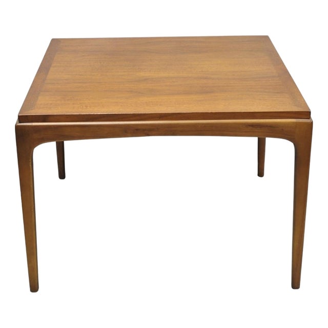 Vintage Lane Altavista Walnut "Rhythm" Mid Century Modern Square Coffee Table For Sale