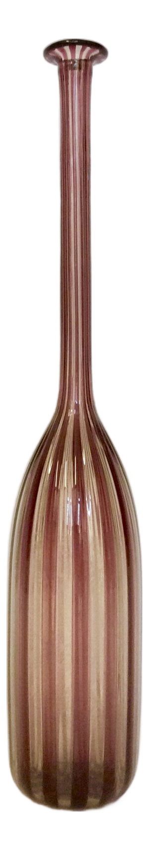 Large Blown Glass Bottle Vase by Gio Ponti for Venini, 1980s