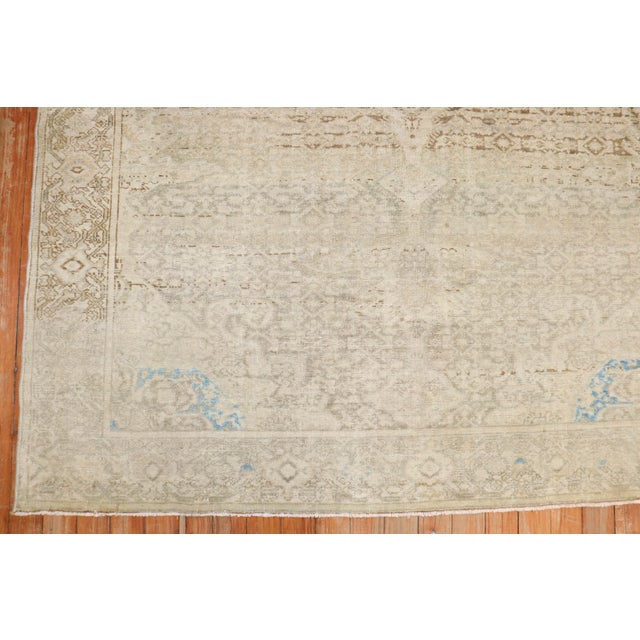 Early 20th Century Antique Accent Pale Persian Malayer Rug - 4'5" x 6'6" For Sale - Image 5 of 10
