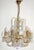 Vintage Brass and Lead Crystal Chandelier from Preico, 1980s For Sale - Image 6 of 8