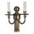 Capitale Sconce in Patinated Finish For Sale