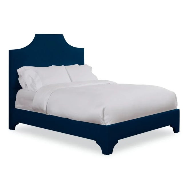 This listing includes the entire bedframe, including the headboard, rails, and footboard. From Chairish's line of bespoke...