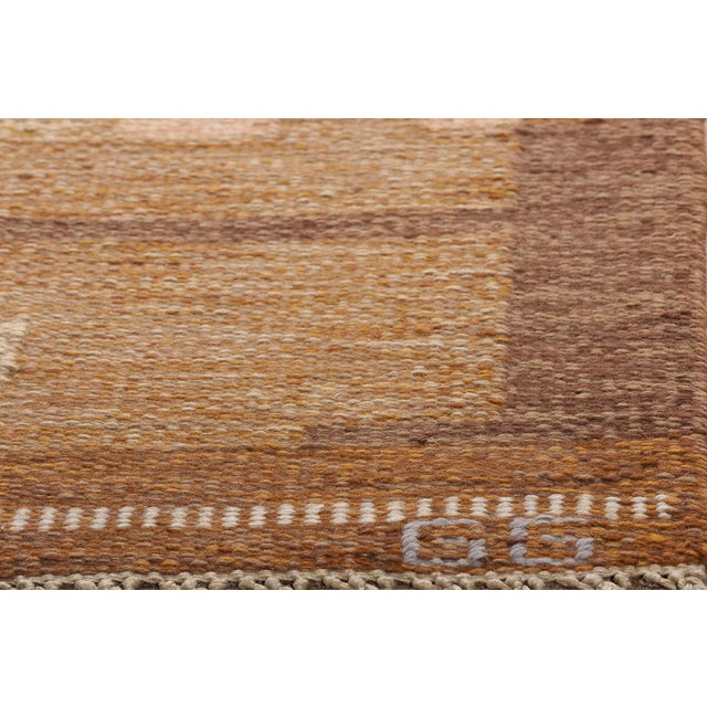 Vintage Swedish Rollakan Rug, 05'07 X 07'07 For Sale In Dallas - Image 6 of 11