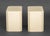 Late 20th Century Modern Beige Stone Pedestal Tables, Pair For Sale - Image 5 of 5