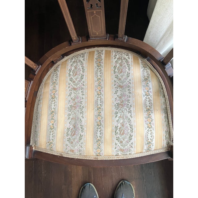Early 20th Century Edwardian English Tub Chairs For Sale - Image 10 of 14