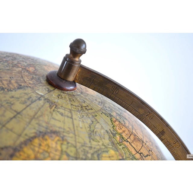 Vintage German Globe from Paul Räth & Dr. A. Krause, 1920s For Sale - Image 10 of 14