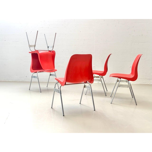 Vintage Stacking Chair from Lübke, 1970s For Sale - Image 9 of 18