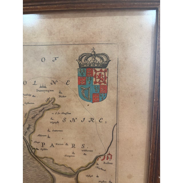 Traditional 17th Century Joan Blaeu Hand-Colored Map of the English Fenlands For Sale - Image 3 of 6