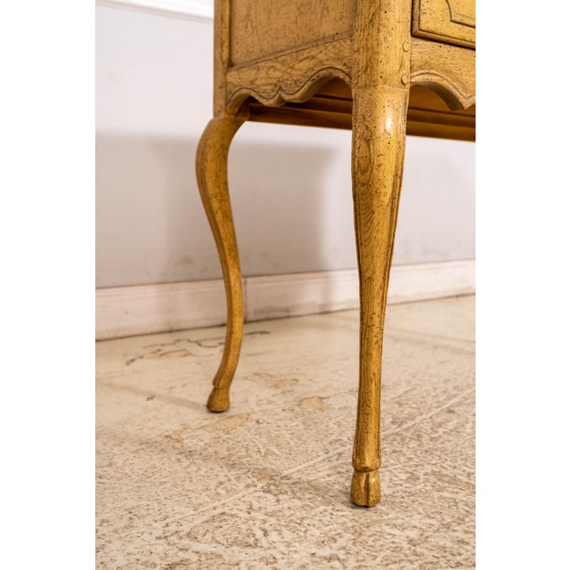 1970s Baker Louis XV Country French Oak Server Lowboy For Sale - Image 15 of 18