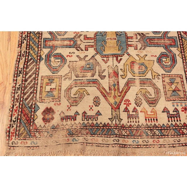 Nazmiyal Collection Antique Caucasian Dagestan Rug For Sale In New York - Image 6 of 8