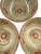 Contemporary Asian Modern Bat Trang Vietnamese Ceramic Soup Bowls With Hand Painted Red Blue Floral Motif - Set of 6 For Sale - Image 3 of 11
