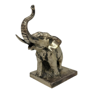1930’s Alfred J. Flauder Weidlich Bros. Silverplated Art Deco Elephant Sculpture Figurine