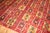 Traditional Vintage Zabihi Collection Cherry Red Room Size Turkish Kilim - 8'10" x 10'11" For Sale - Image 3 of 10