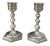 Candle Holders Silver Plate - A Pair For Sale