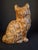 Antique Cast Iron Seated Cat Doorstop Vintage Orange Painted Feline Figure 4lb For Sale - Image 9 of 18